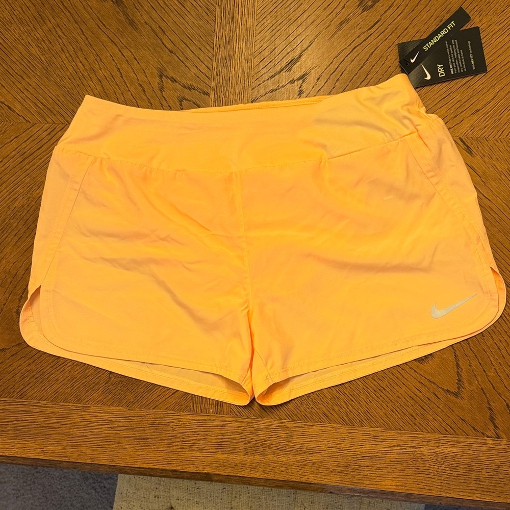 Nike Women's Bright Orange Athletic Shorts